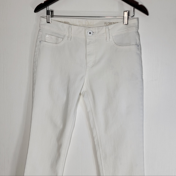 DL1961 Florence Instasculpt Skinny Midrise Ankle Jeans White Size 28 - Picture 4 of 11